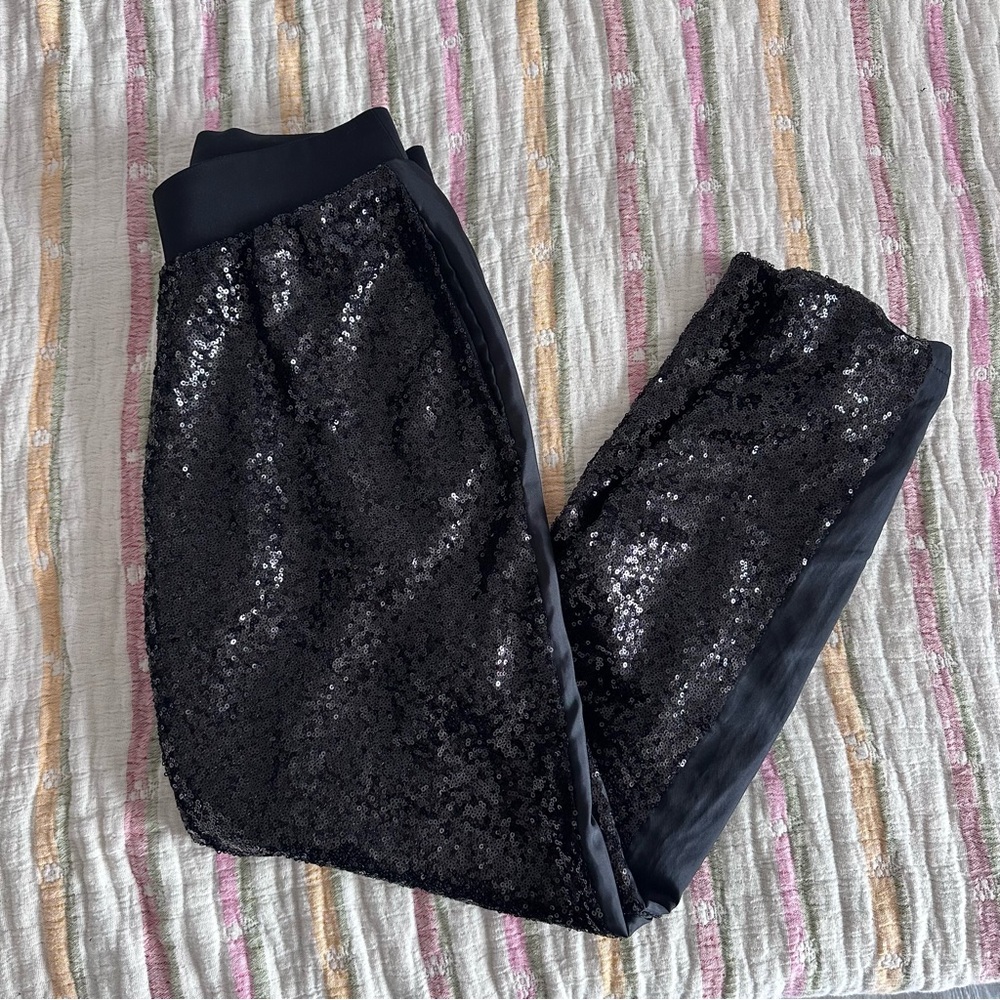 Victoria Sport Black Sequin Joggers – Size S